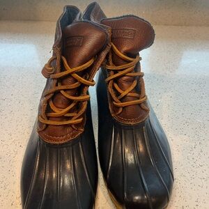 Womens Sperry Two-Tone Leather and Rubber Shoes